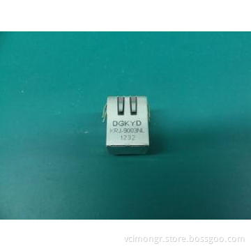 LED 10 / 100 / 1000Base POE PCB Connector RJ45 Single Port